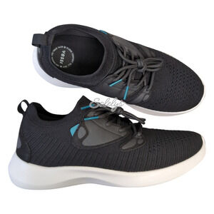 Vessi Everyday 2.0 Onyx Black White Waterproof Dyma-Tex Knit Sneaker Womens 10